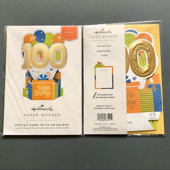 Hallmark Bundle of 20 20 Milestone Happy Birthday Paper Wonder Pop-Up Cards NWT - Picture 9 of 9
